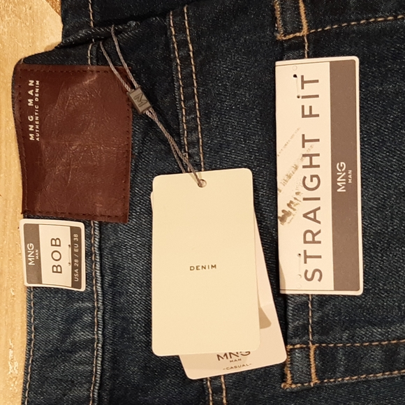 NWT Men's Mango Man Bob Straight Denim Jeans Size 28/42 - Picture 6 of 8